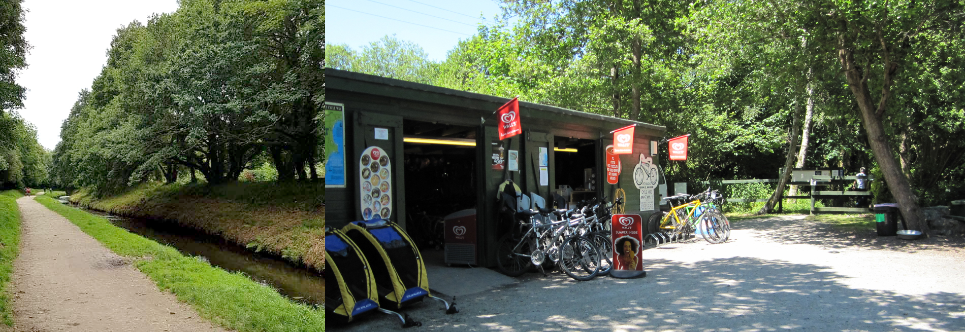 Cycle hire centre in Pentewan, Cornwall